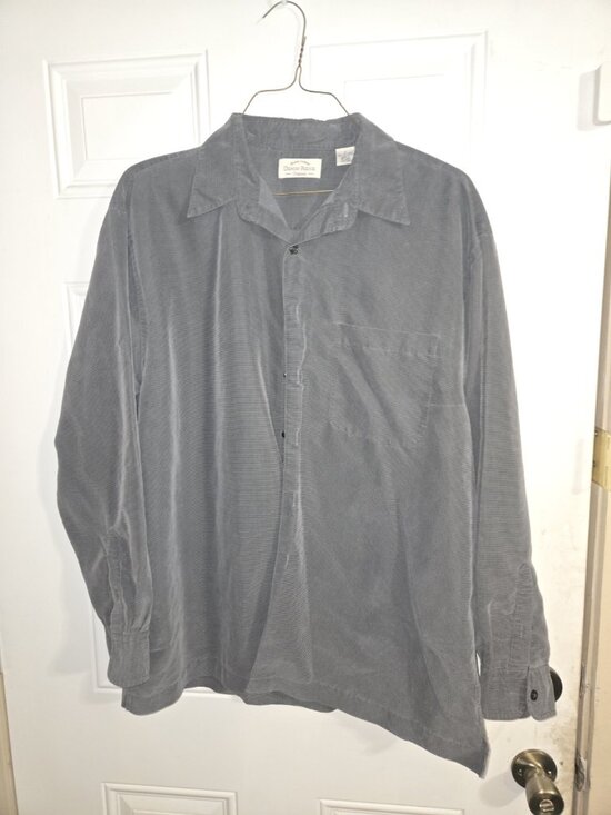 Denim Ridge Other - Denim Ridge Originals Shirt Mens Large Gray Long Sleeve Button Down Micro Check